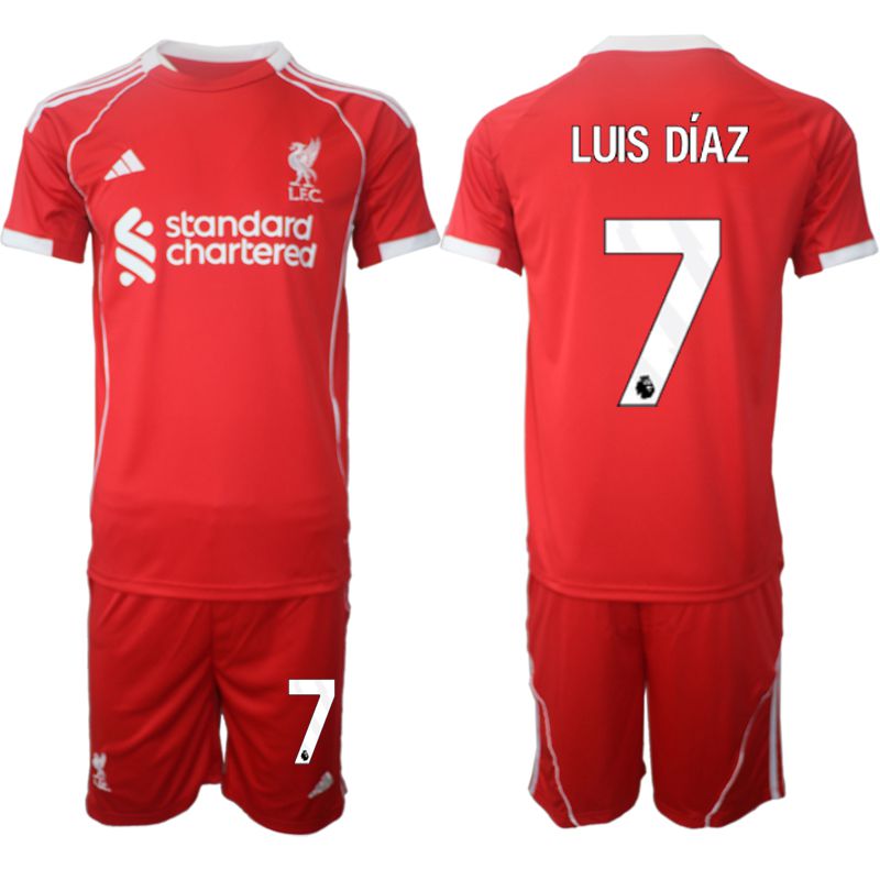 Men 2025-2026 Season Club Liverpool home red 7 Soccer Jersey